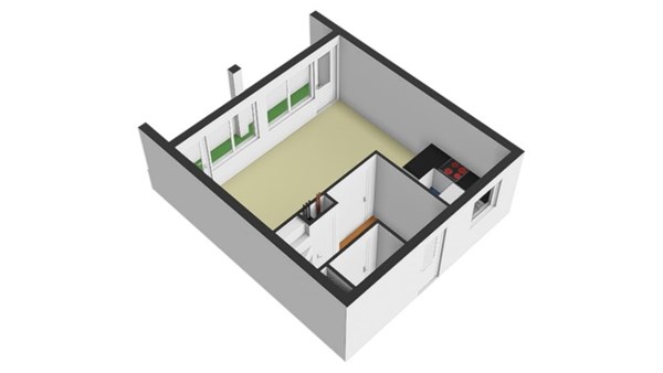 Floorplan - Mathenesserweg 171E, 3027 HR Rotterdam